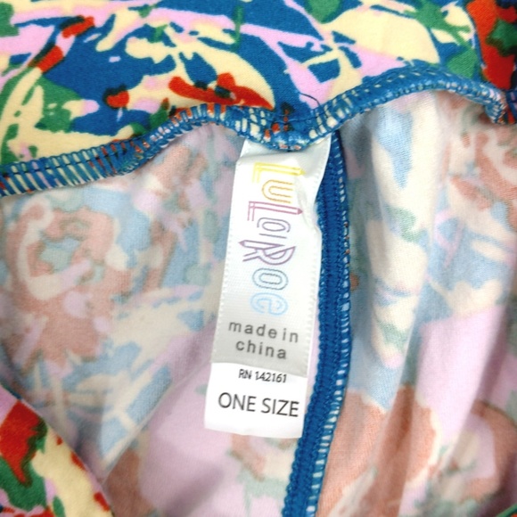 LuLaRoe New OS Floral Leggings Womens One Size - Picture 4 of 4